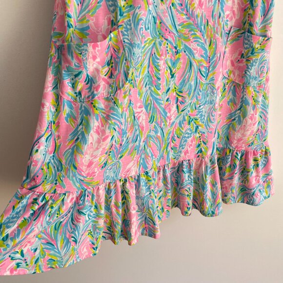 Lilly Pulitzer Kristen Ruffle Flounce Shift Dress in Unicorn of the Sea - Picture 5 of 16